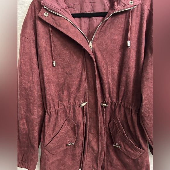 CS Signature Jacket Womens Medium Reversible Full Zip Velvet/Windbreaker Size S - Picture 2 of 11